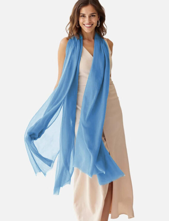 Пашмина CASHMERE DIAMOND голубая