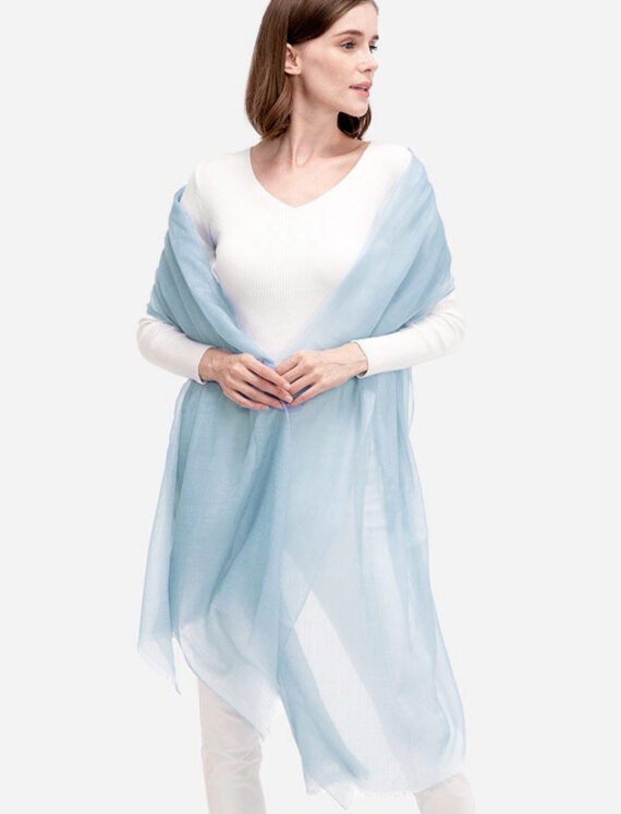 Пашмина CASHMERE DIAMOND нежно-голубая